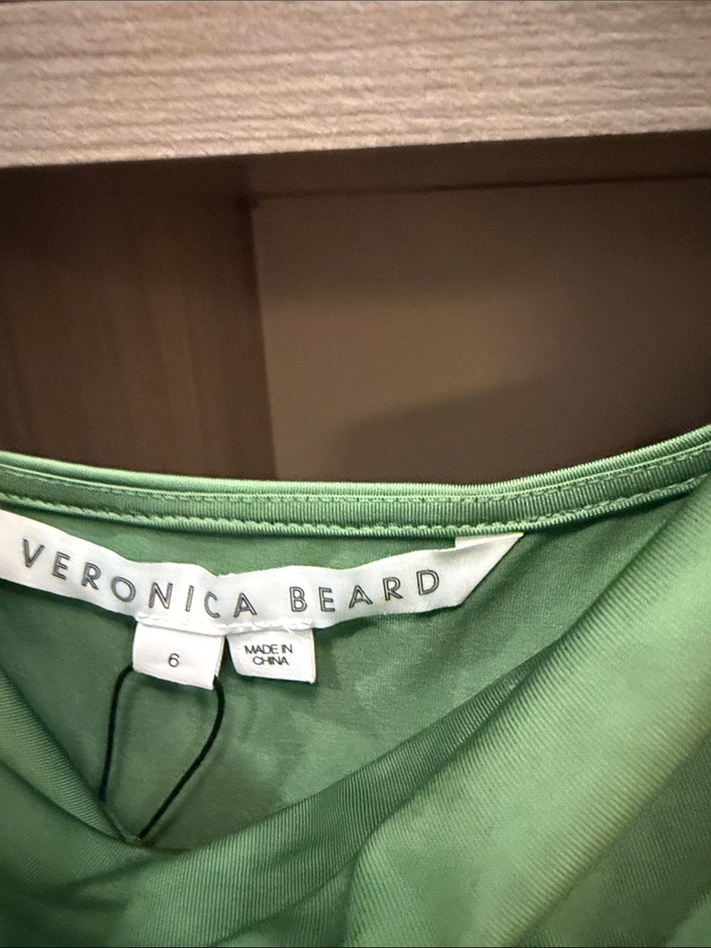 Veronica Beard Green Draped Cowl Maxi Dress - Picture 4 of 6
